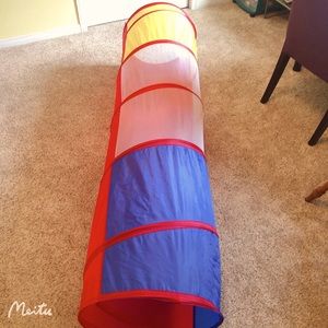 Folding Play Tunnel for Kids Popup Tube Playtent Playhouse Indoor Outdoor